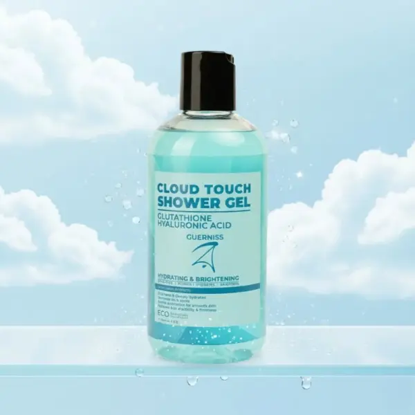 guerniss raw glutathione hyaluronic acid shower gel (cloud touch) 250ml