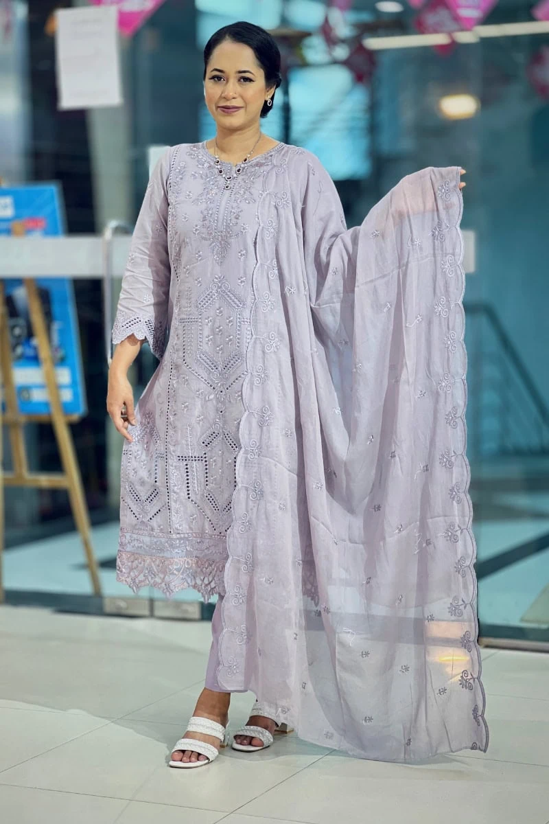 spring cotton machine embroidered salwar suit spring cotton machine embroidered salwar suit