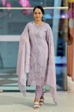 spring cotton machine embroidered salwar suit