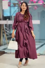 deep violet midi