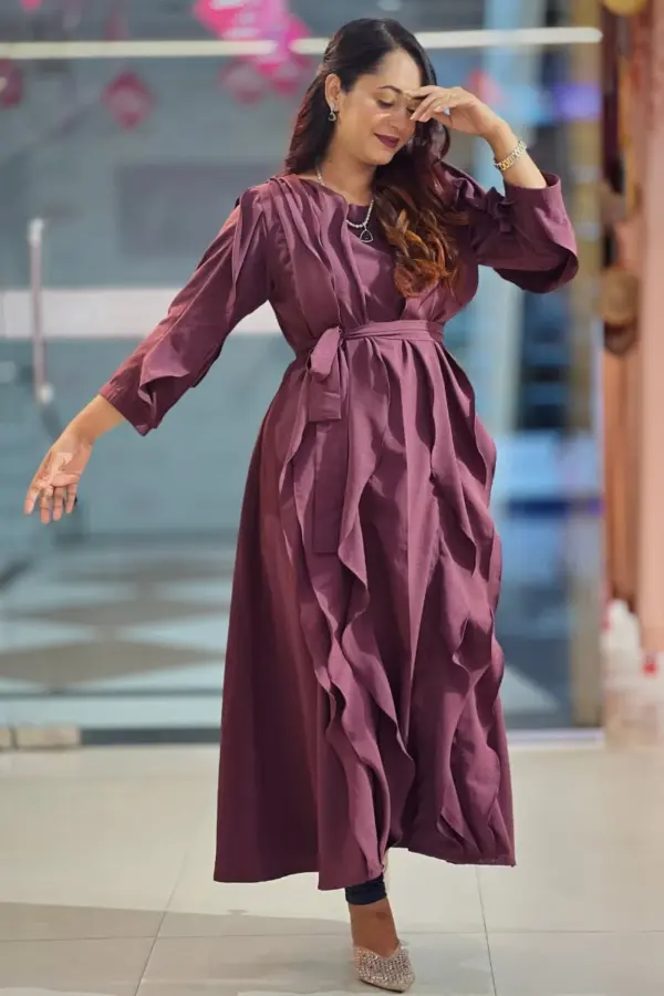 deep violet midi