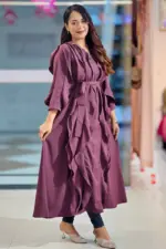 deep violet midi