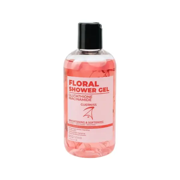 guerniss raw glutathione niacinamide shower gel (floral) 250ml