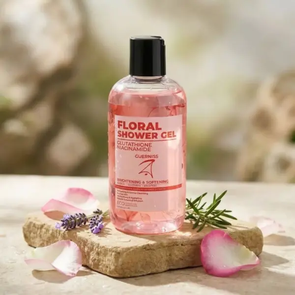 guerniss raw glutathione niacinamide shower gel (floral) 250ml