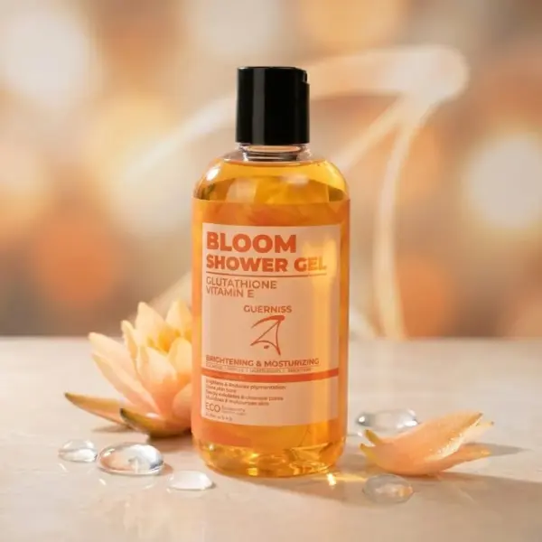 guerniss raw glutathione vitamin e shower gel (bloom) 250ml