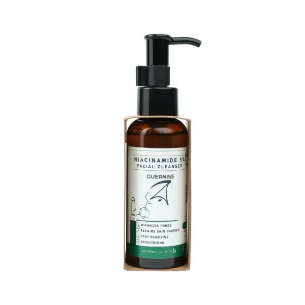 guerniss raw niacinamide facial cleanser 5% 100ml
