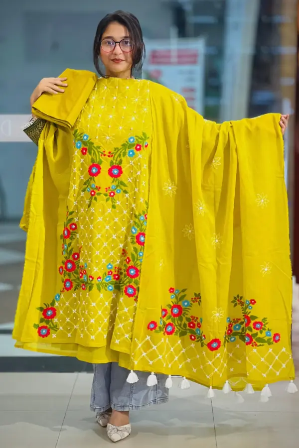 cross golap salwar suit