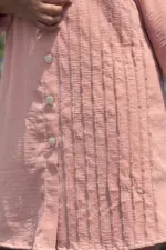 peach colour cy micro fabric co ord set