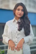 white & gray zebra print silk shirt