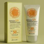 3w clinic intensive uv sunblock cream spf50+ pa+++ (70ml)