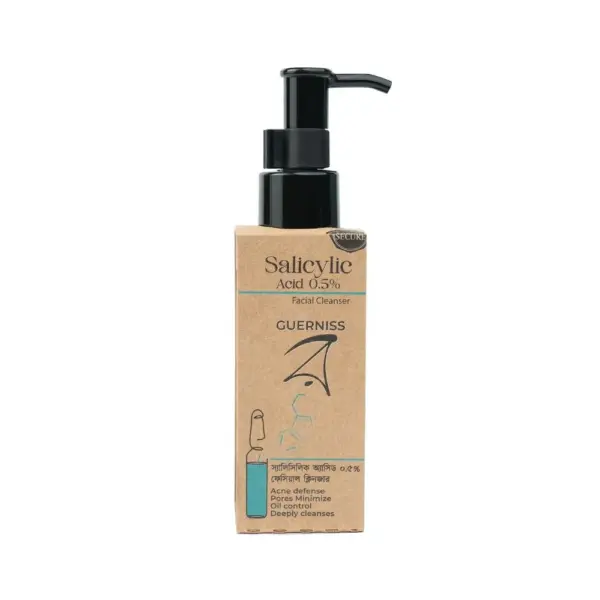 guerniss raw salicylic acid 0.5% facial cleanser 100ml