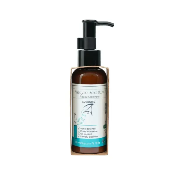 guerniss raw salicylic acid 0.5% facial cleanser 100ml