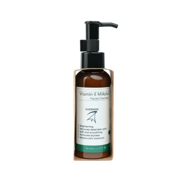 guerniss raw vitamin e milk plus facial cleanser 100ml