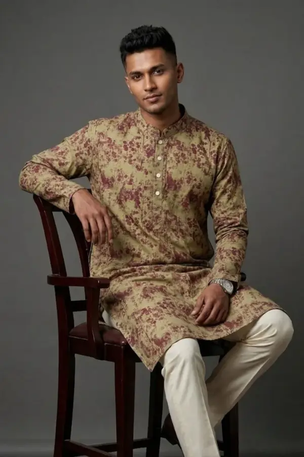 cotton stitched panjabi 1