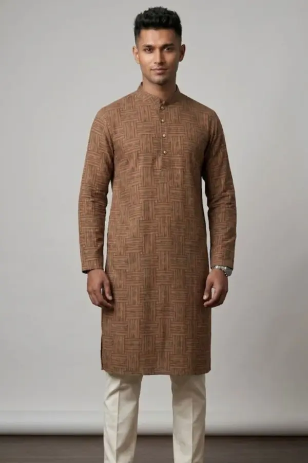 cotton stitched panjabi 3