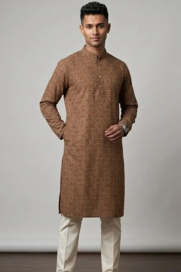 cotton stitched panjabi 3