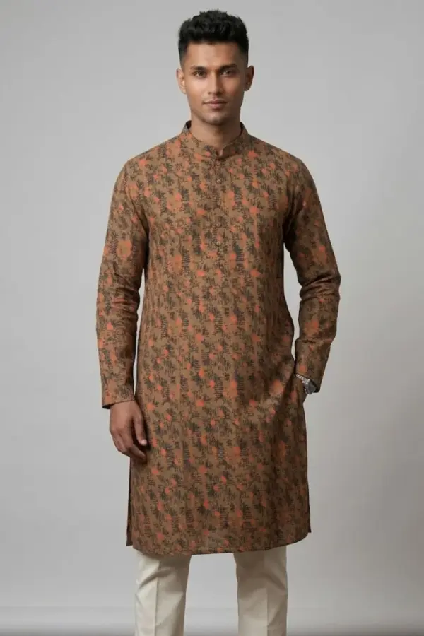 cotton stitched panjabi 5
