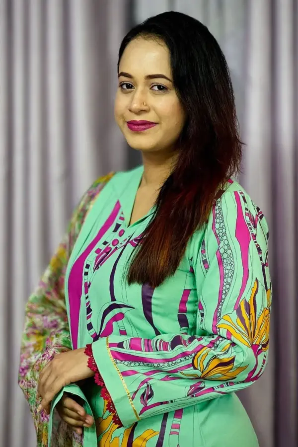 viscose & georgette screen printed salwar suit