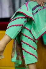 viscose & georgette screen printed salwar suit