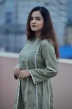 olive color jacquard cotton co ords set