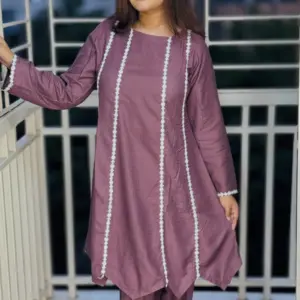 onion color jacquard cotton co ords set