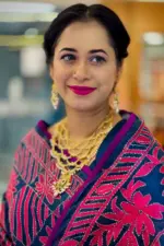 navy blue hand embroidered muslin saree