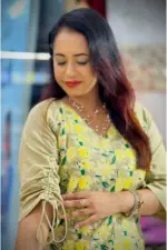 beige color viscose screen print co ords