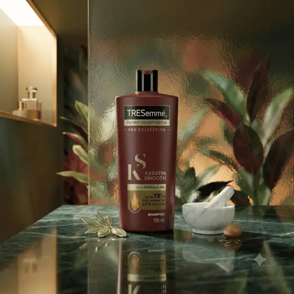 tresemme keratin smooth with marula oil shampoo 700ml