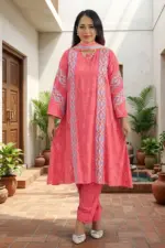 deep misty colour viscose screen printed salwar suit