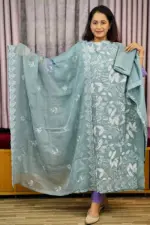 spring cotton machine embroidered & sequence salwar suit – 8