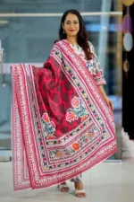 spring cotton chickenkari salwar suit