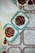 white colour rayon silk screen printed kurti