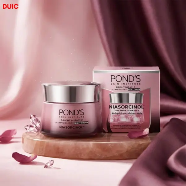 ponds bright miracle ultimate clarity niasorcinol night cream 45g