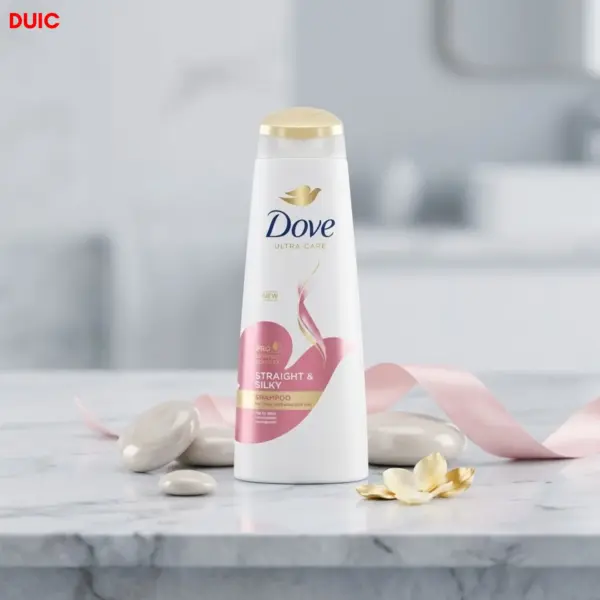 dove ultra care straight & silky shampoo 330ml