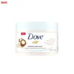 dove exfoliating body scrub crushed macadamia & rice milk scent 225ml