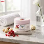 dove exfoliating body scrub pomegranate seeds & shea butter scent 225ml