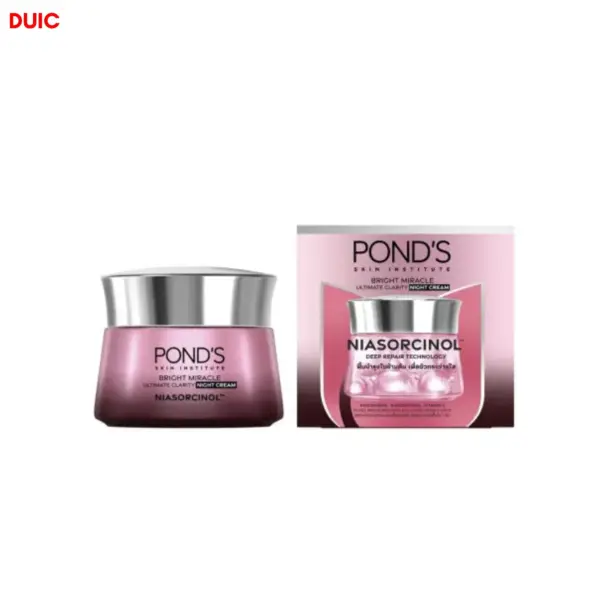 ponds bright miracle ultimate clarity niasorcinol night cream 45g