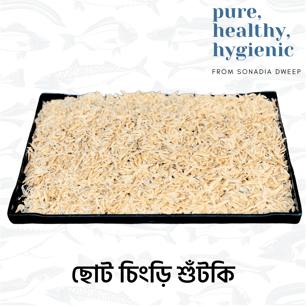 organic choto chingri dry fish (shutki) 250gm ছোট চিংড়ি শুঁটকি ২৫০ গ্রাম